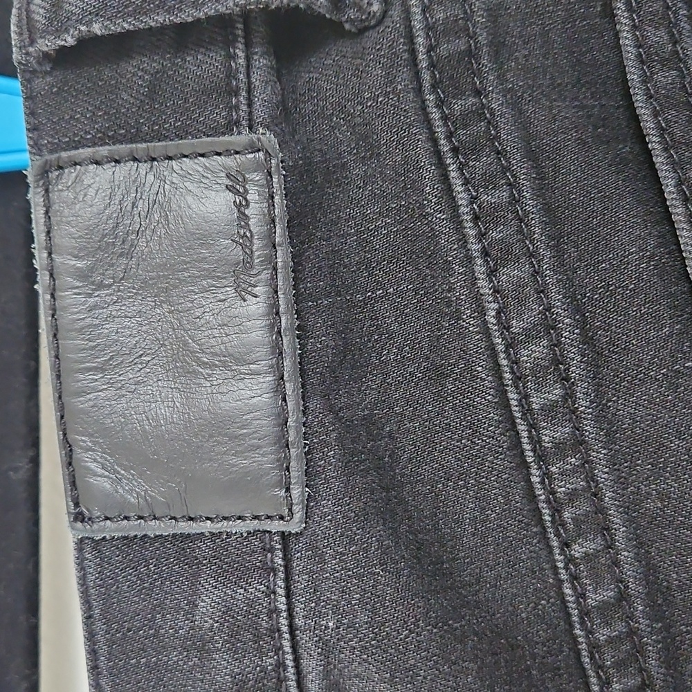 MADEWELL Slim Wide Leg Crop Women's Black Jeans 29 - Picture 8 of 11